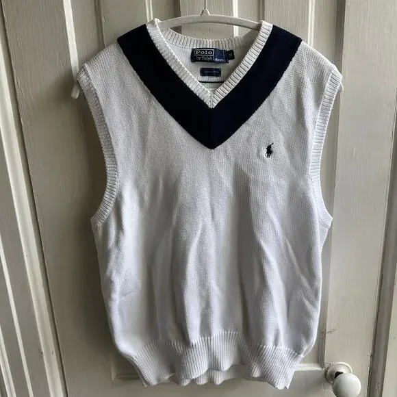Polo Ralph Lauren Cricket Sweater Vest Vintage Blue Label - Picture 2 of 9
